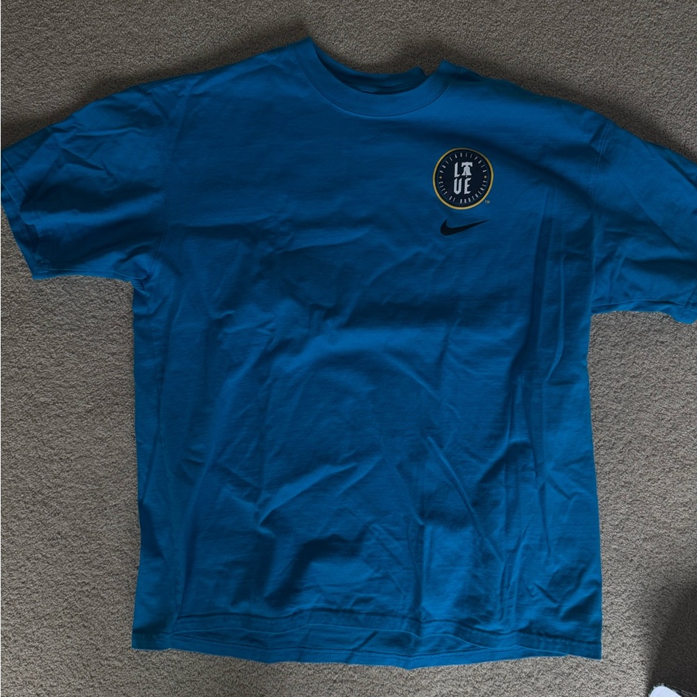 Phillies City Connect Nike Blue Tee with Logo Accent
